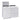 Midea 27'' 4.7 cu ft Washer MLTW47A5BW - Midea 27'' 7.0 cu ft Dryer MLTE47A5BWW - White - Open Box