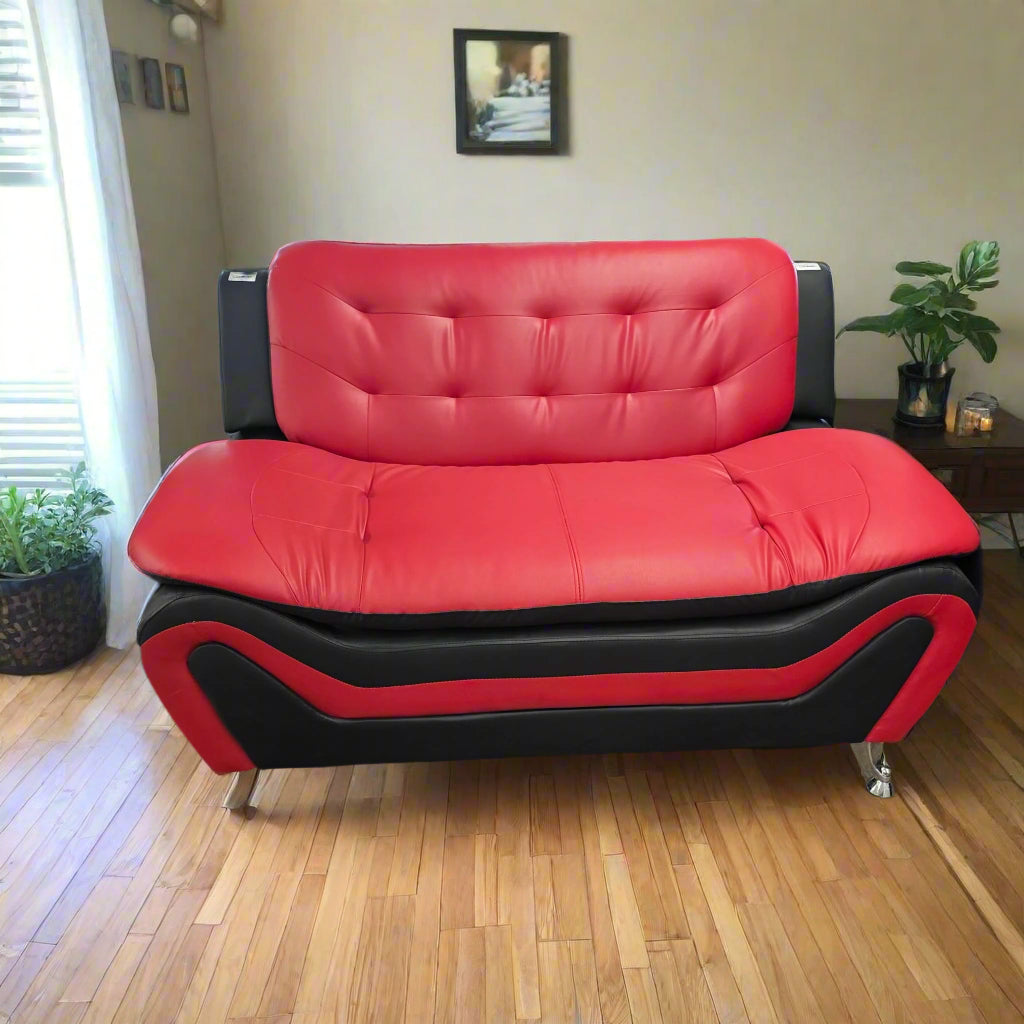 Red and black sofa – Econoplus