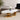 ANKARA Oval faux marble and gold base coffee table