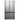 Midea 36'' 31.7 pi cu Réfrigérateur - Pichet automatique et machine à glaçons double - Inox - MRF32I6BST - Boîte Ouverte