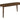SCANDINAVE Table de Salle à Manger 36x72 Bois Plaqué Noyer Brun