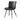 URBAINE Chair - BLACK FAUX LEATHER - BLACK METAL (1)