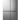 Hisense 36'' 21.5 cu ft Refrigerator - Stainless Steel - 4 Doors - RQ22A4CSD - Open Box