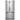 Whirlpool 30" 20 pi³ - Réfrigérateur à 3 portes- Inox- WRF560SEH- Boite ouverte