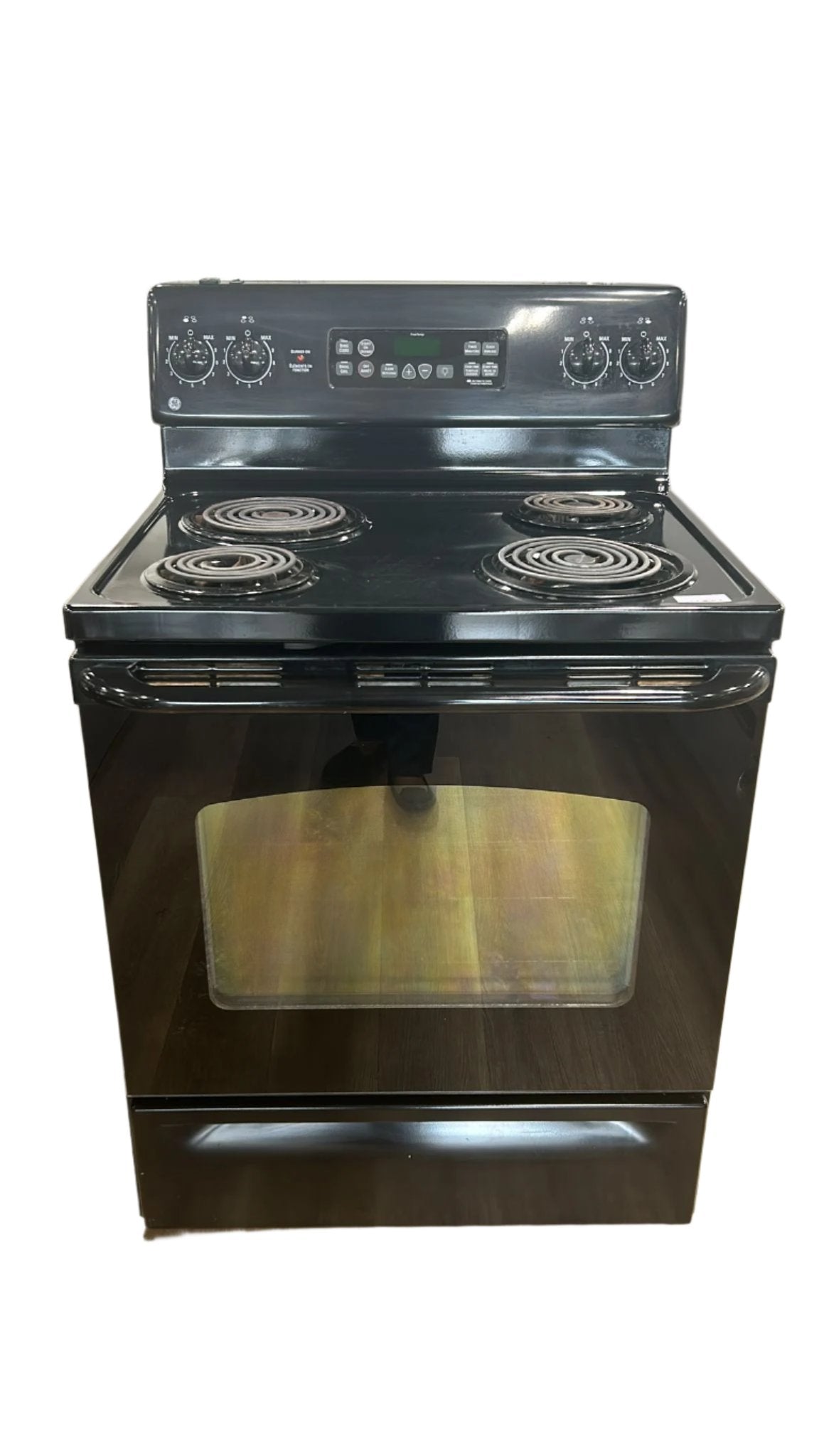 Ge 30'' Electric Stove Coil Black Refurbished Econoplus