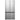 Midea 33'' 22.6 pi.cu Réfrigérateur Portes Francaises - Machine à Glaçons Automatique - Inox - MRF23I7AST - Boîte Ouverte