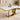 REGALE - Marble Dining Table, Gold and Silver Textured Base
